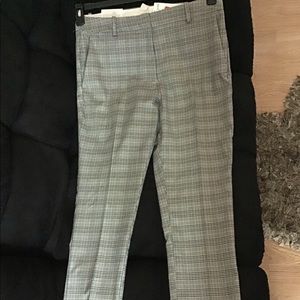 H&M ladies plaid trousers